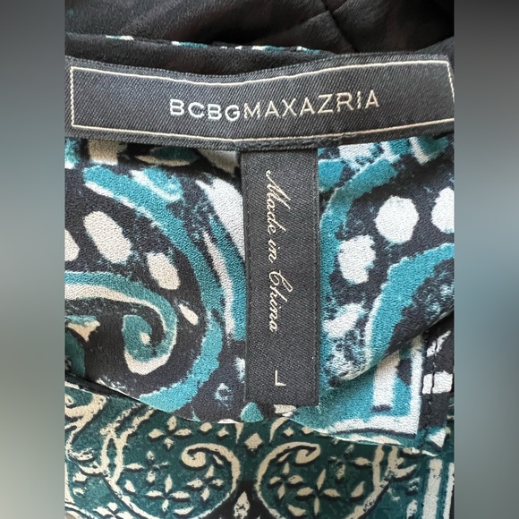 BCBGMaxAzria Eugene Paisley Print Asymmetrical Blouse - Picture 6 of 6